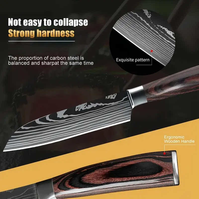 DS BS 6 Piece Kitchen Chef Knife Set