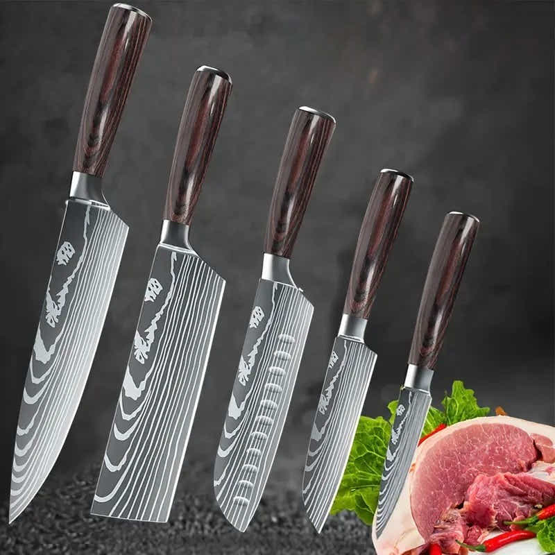 DS BS 6 Piece Kitchen Chef Knife Set