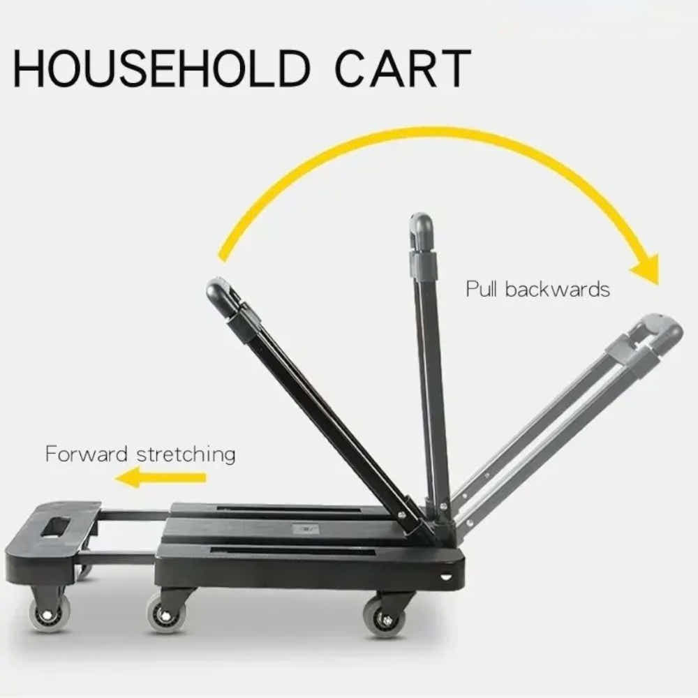 DS BS Foldable Luggage Trolley 6 Wheel Heavy Duty Cart