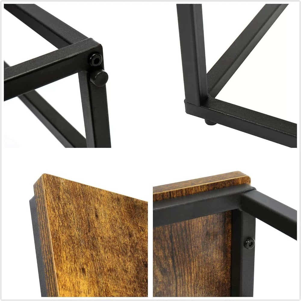 DS BS Narrow Side Table with Magazine Holder