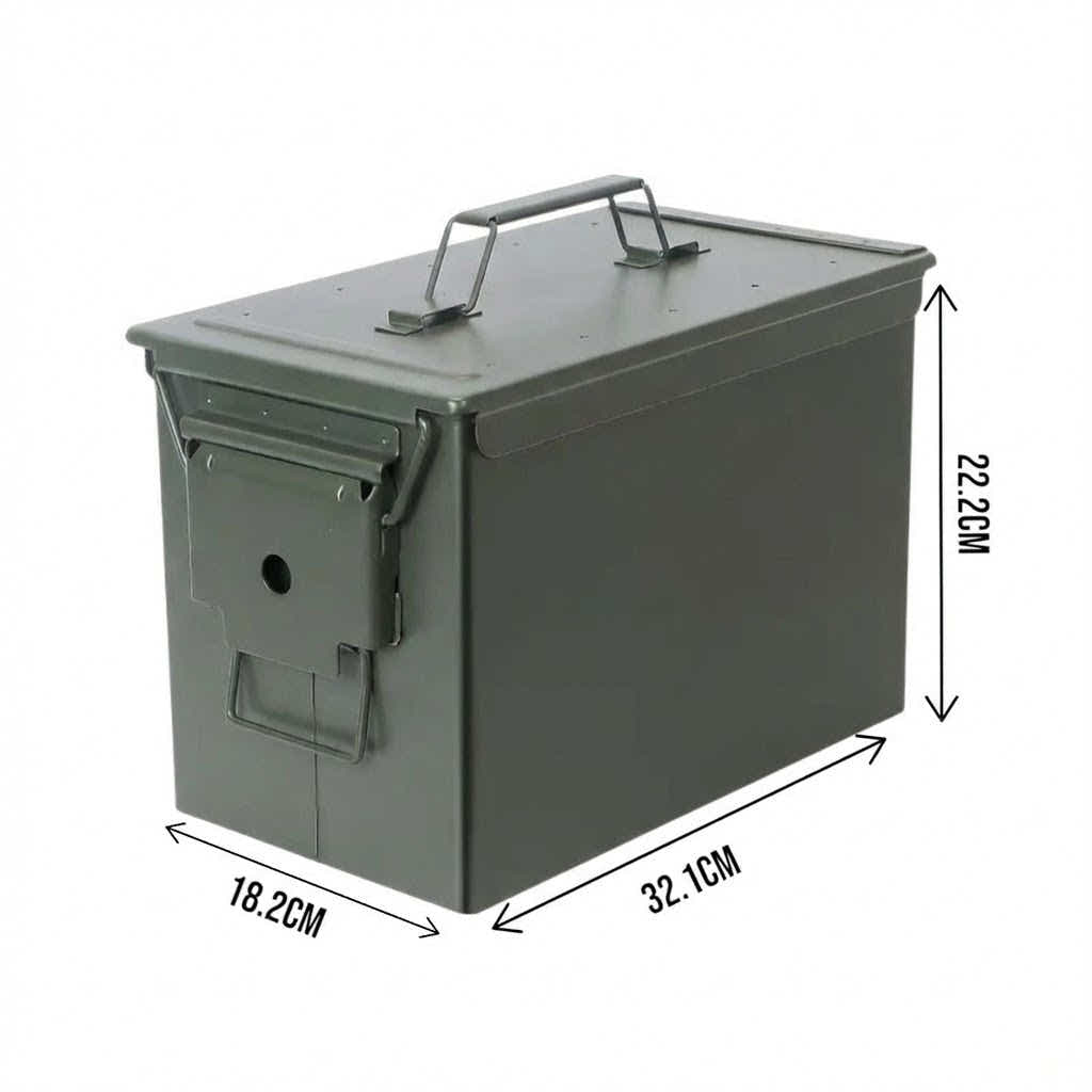 DS BS Metal Ammo Tin Case Storage Box