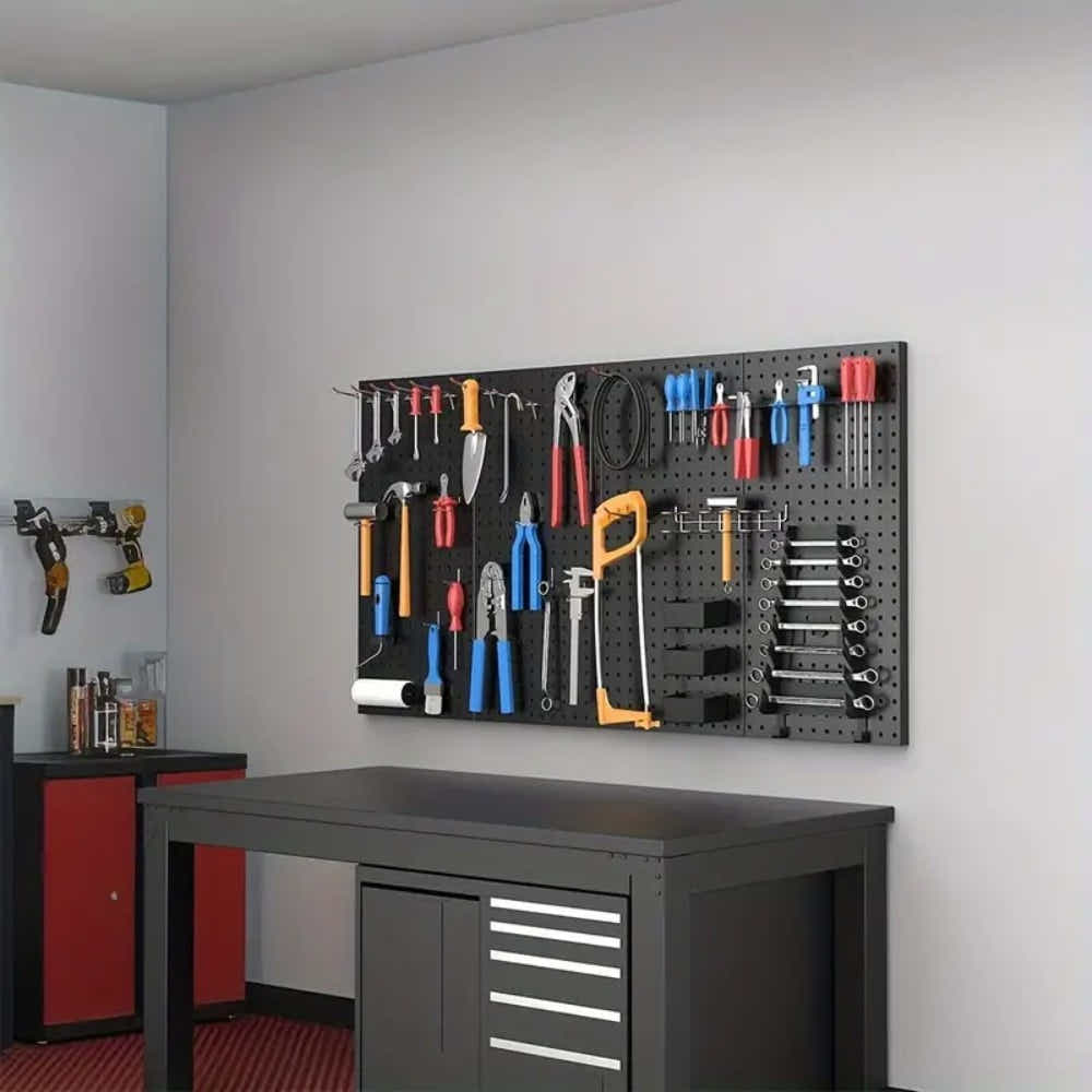 DS BS 4 Pack Metal Pegboard Tool Organizer