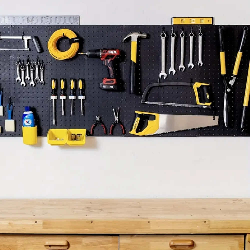 DS BS 4 Pack Metal Pegboard Tool Organizer