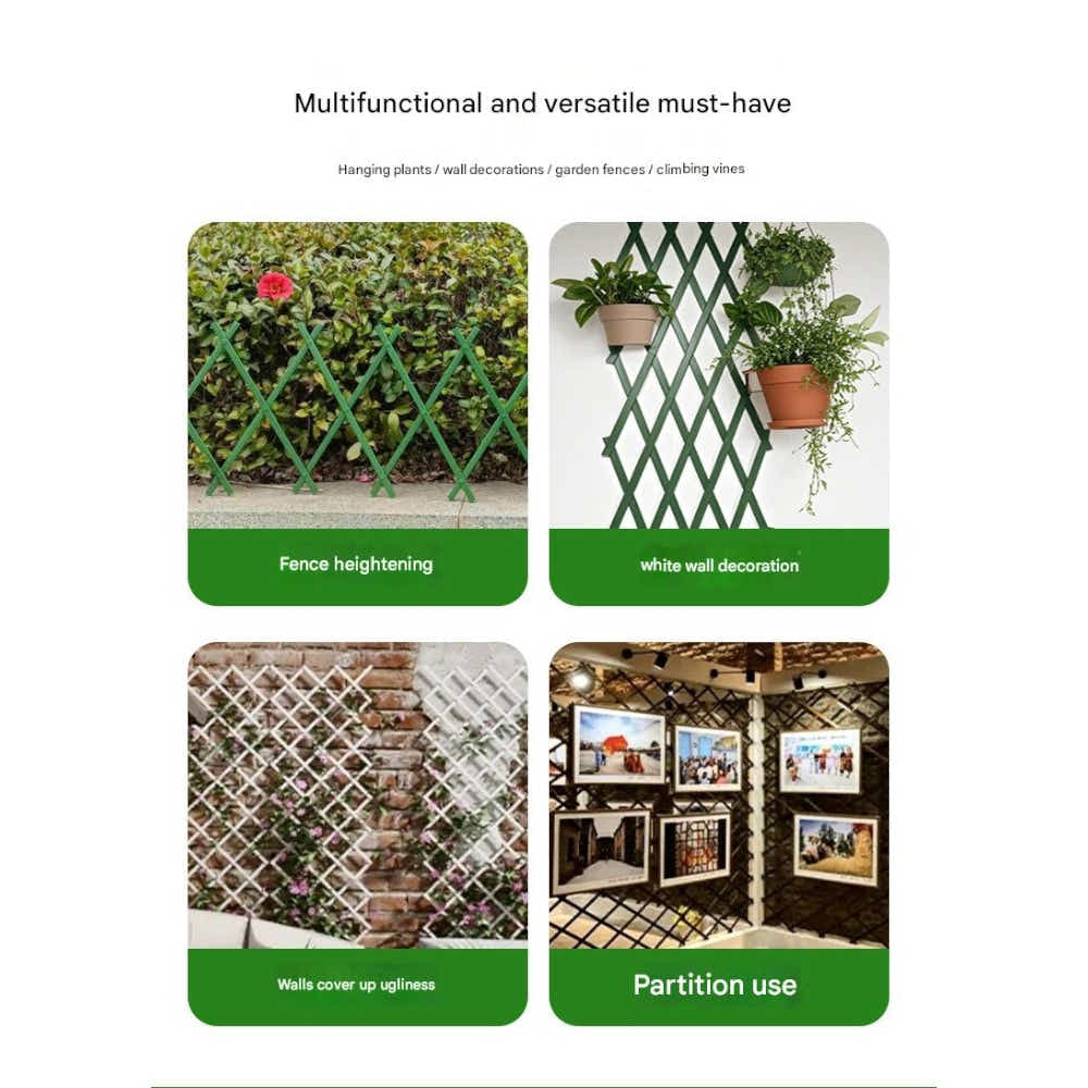 DS BS Expandable Trellis Fence for Climbing Plants
