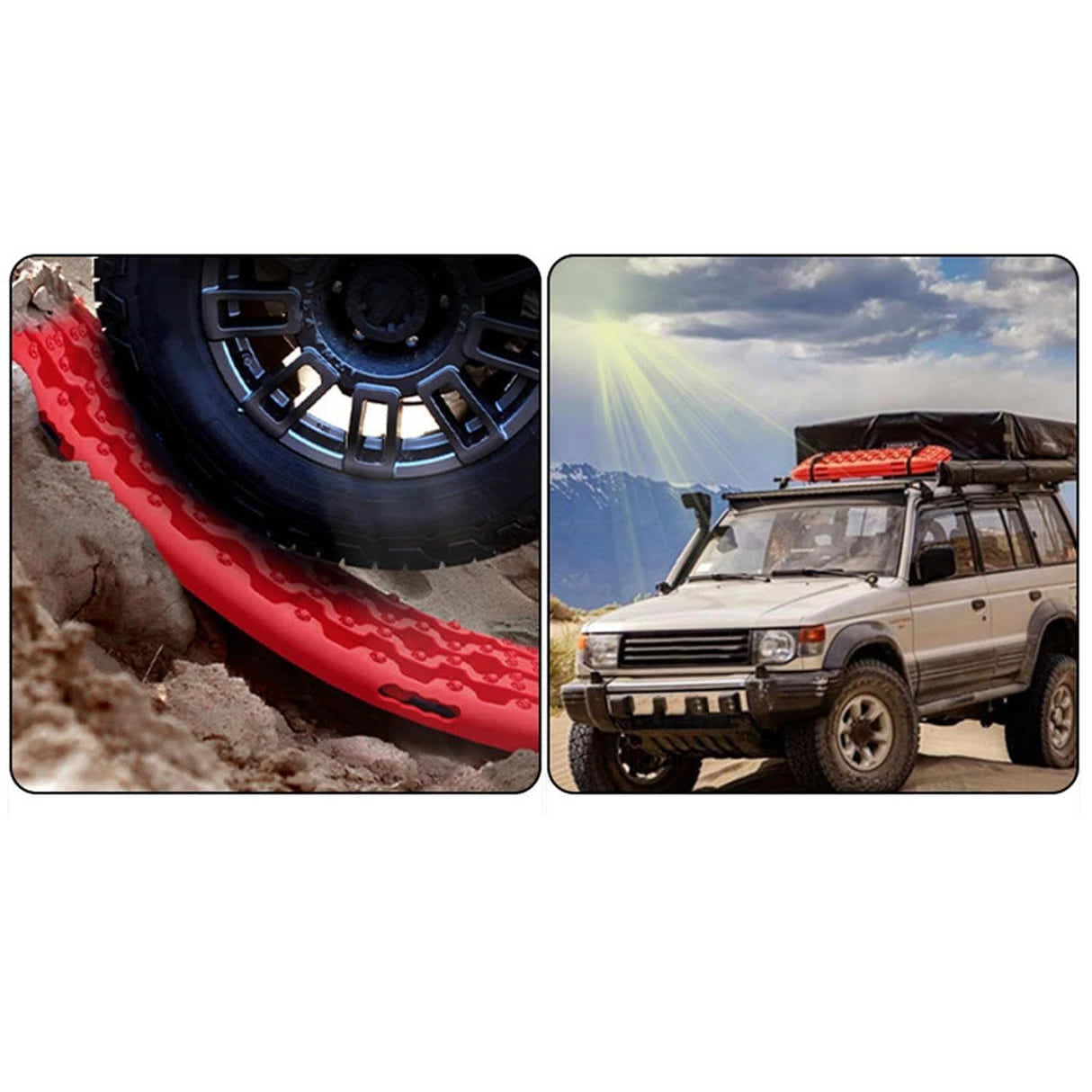 DS BS 2 Pcs Recovery Traction Tracks Offroad Traction Board