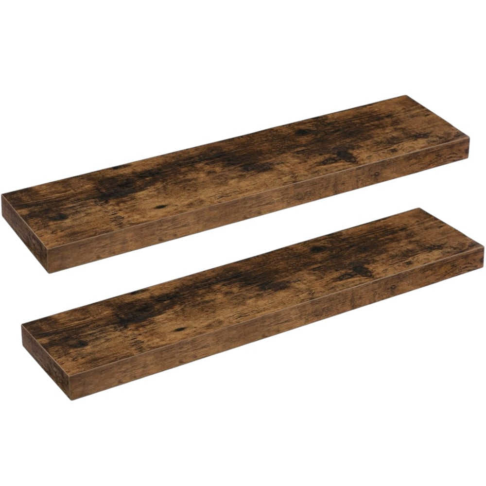 DS BS Set of 2 Rustic Floating DIY Wall Shelves – 100cm