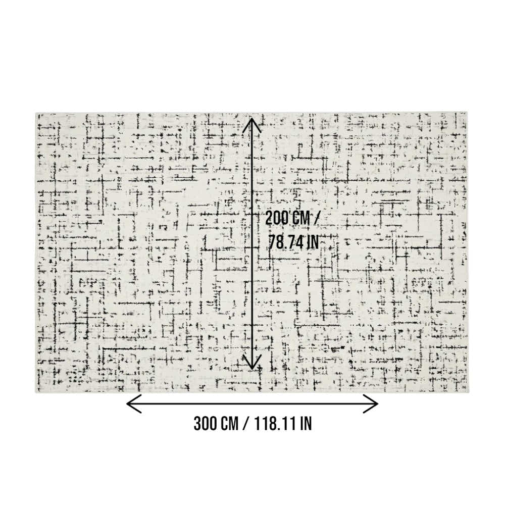 DS BS Area Rug 200x300cm Modern Minimalist Living Room Carpet - Modern Frost