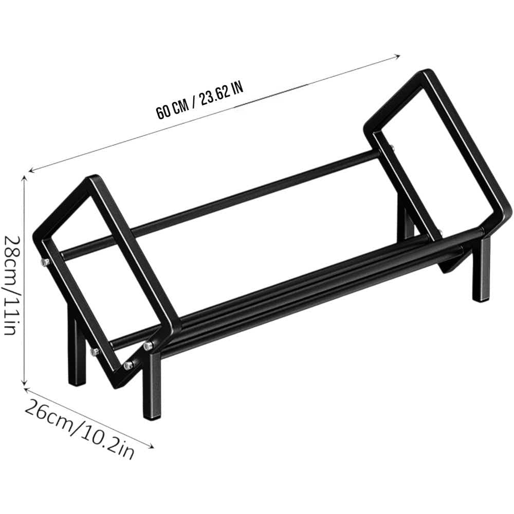 DS BS Metal Storage Rack Desktop Organizer - Black