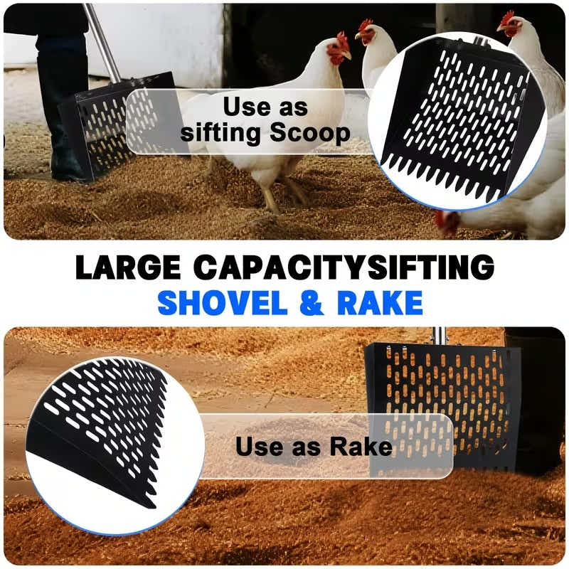 DS BS Metal Garden Spade Shovel Carbon Steel Head for Backyard Digging