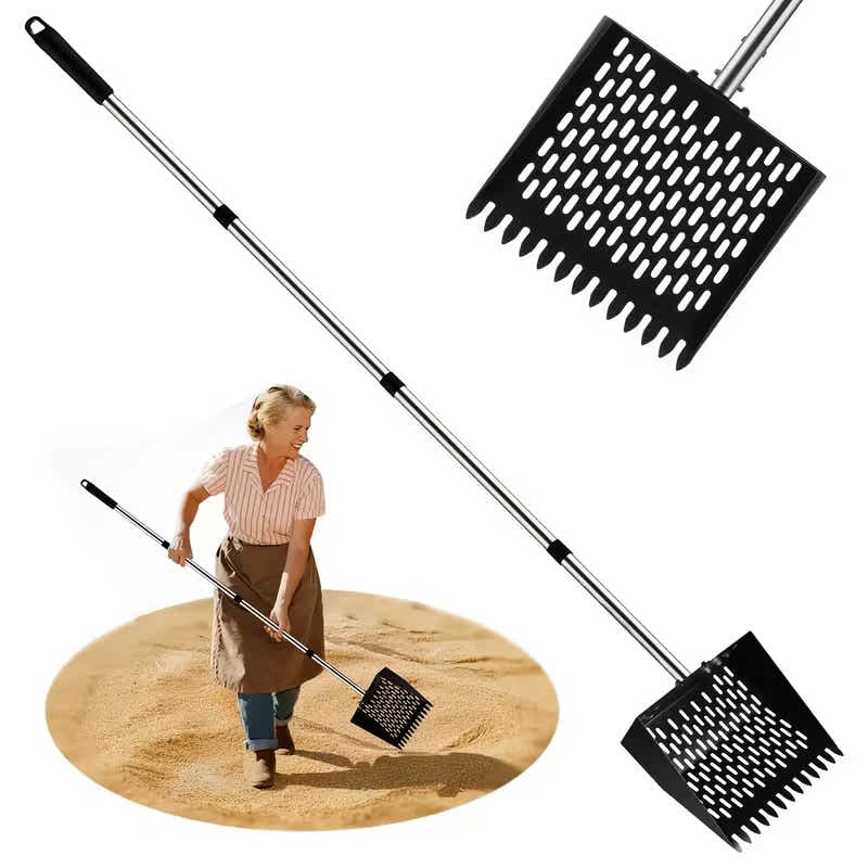 DS BS Metal Garden Spade Shovel Carbon Steel Head for Backyard Digging