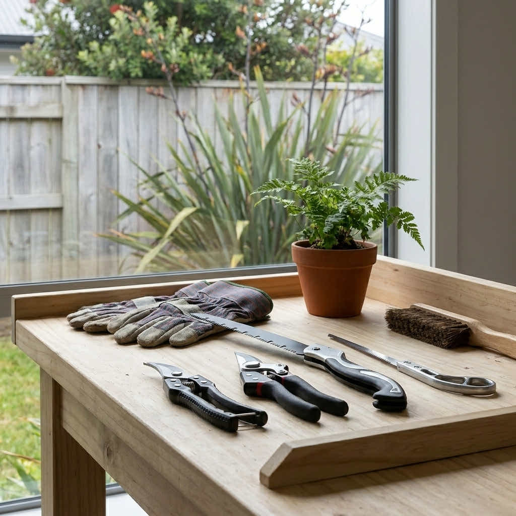 DS BS 5-Piece Gardening Tool Set | Black + Steel Color