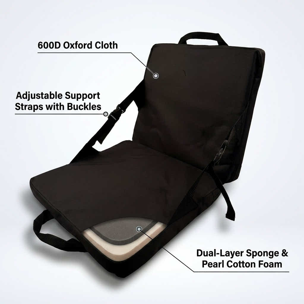 DS BS Outdoor Folding Cushion | Black