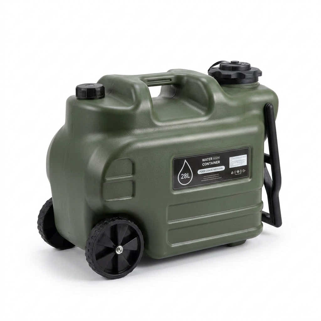 DS BS Wheeled Camping Water Jug | Green