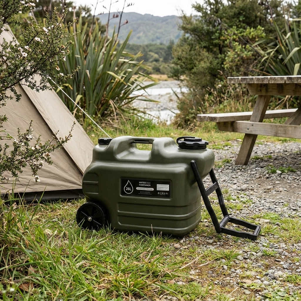 DS BS Wheeled Camping Water Jug | Green