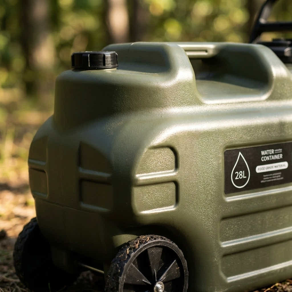 DS BS Wheeled Camping Water Jug | Green