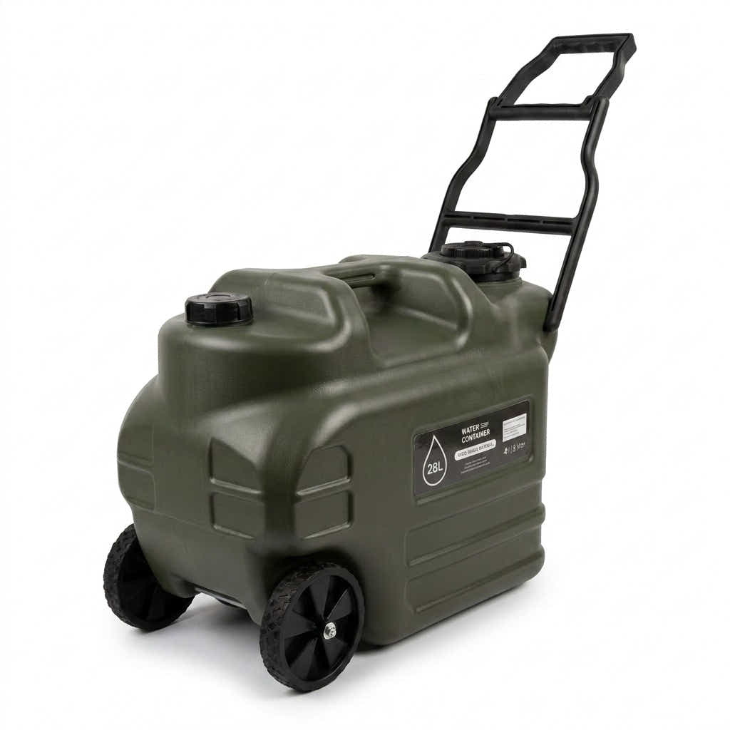 DS BS Wheeled Camping Water Jug | Green