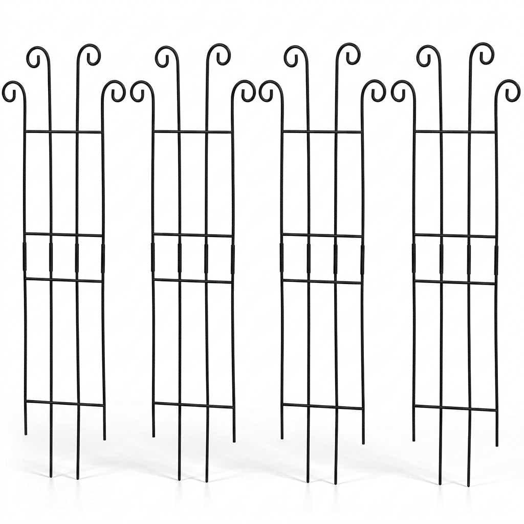 DS BS 4 Pcs Metal Garden Trellis for Climbing Plants