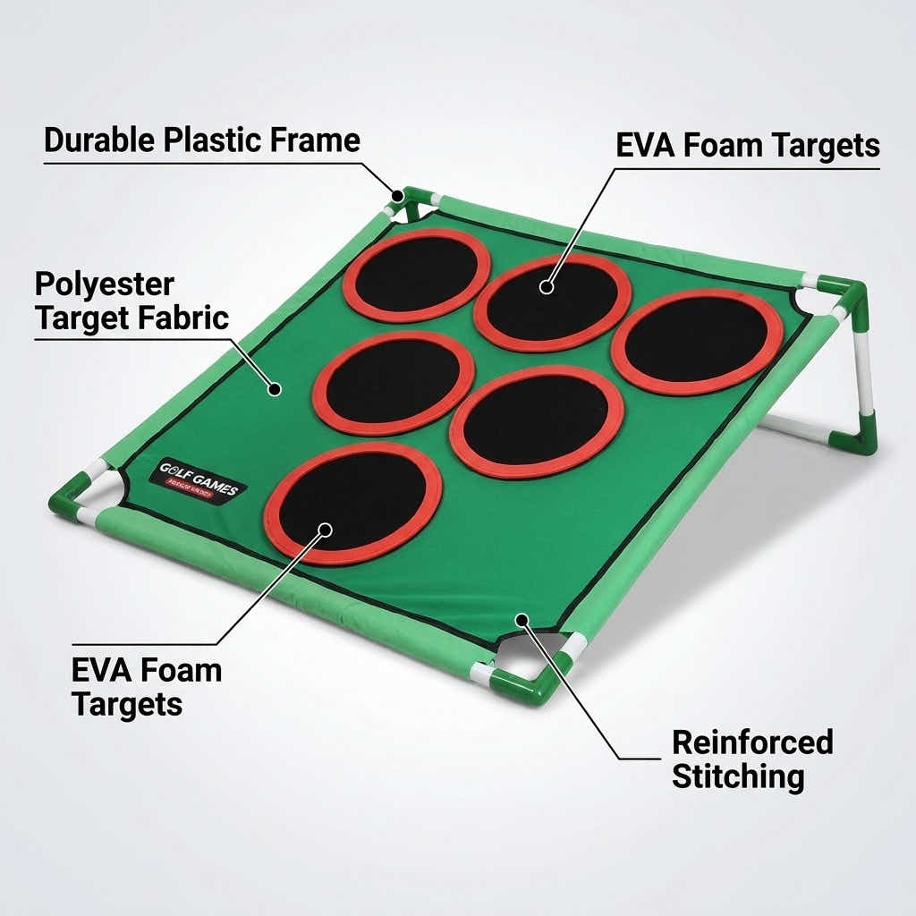 DS BS Golf Game Target Hitting Mat Play Set - Portable