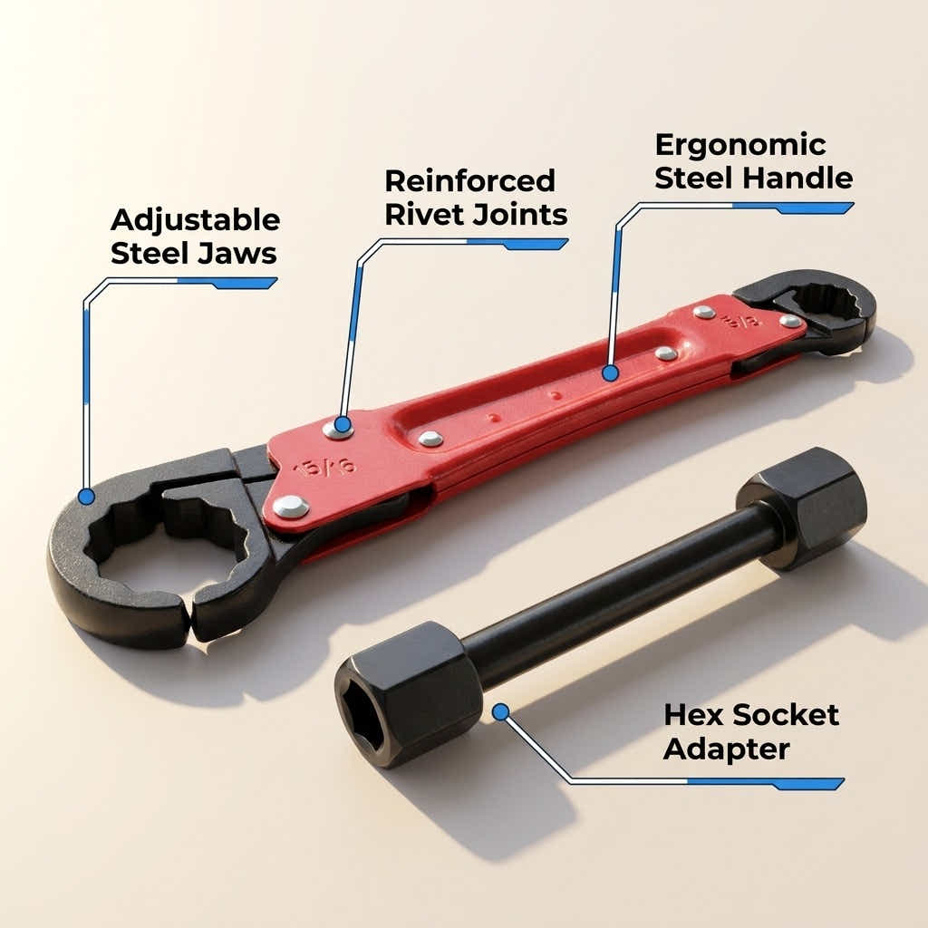 DS BS Plumbing Tools Angle Stop Wrench Kit
