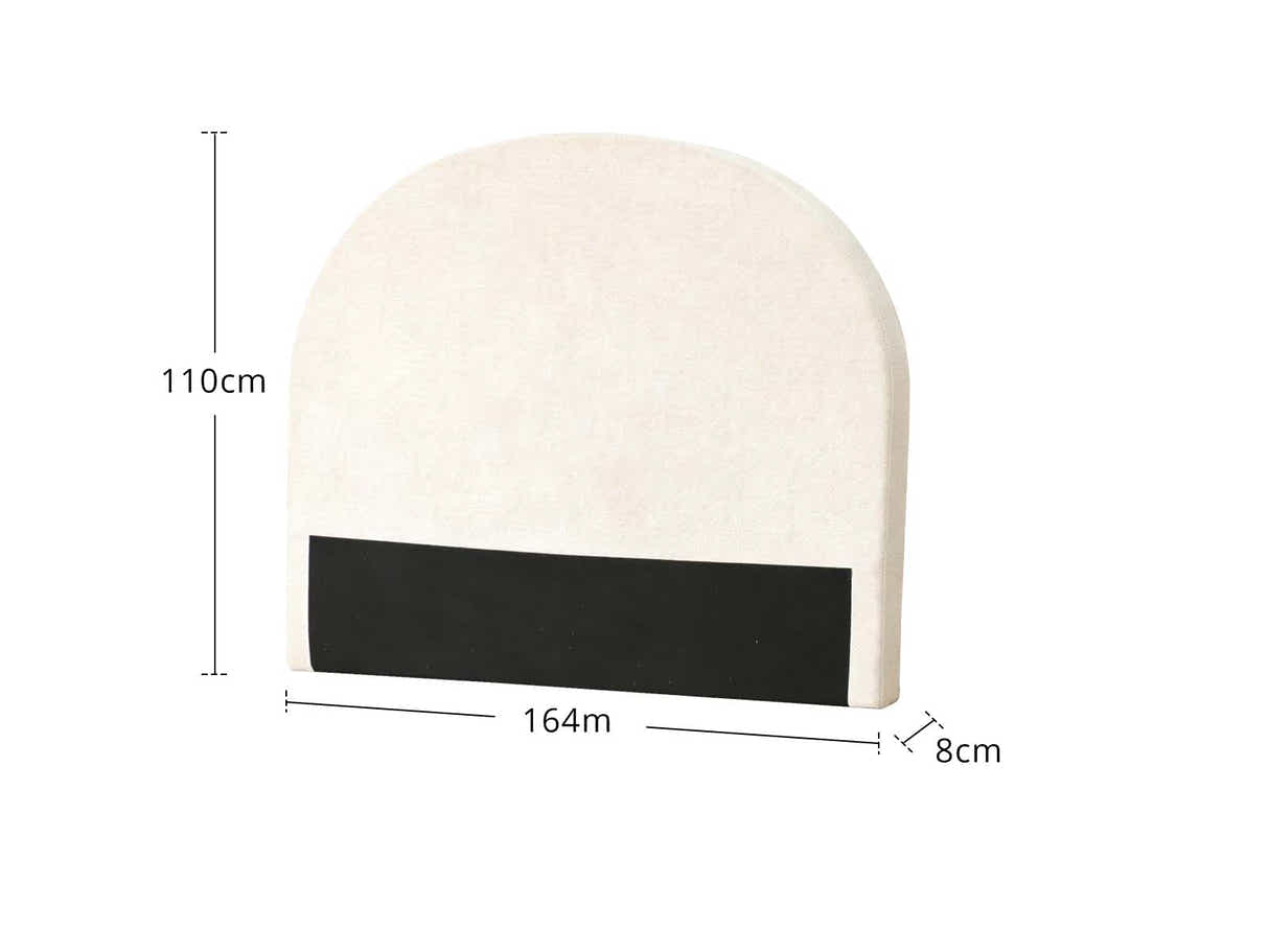 DS Xclusive Hanley Headboard Chenile Beige Queen