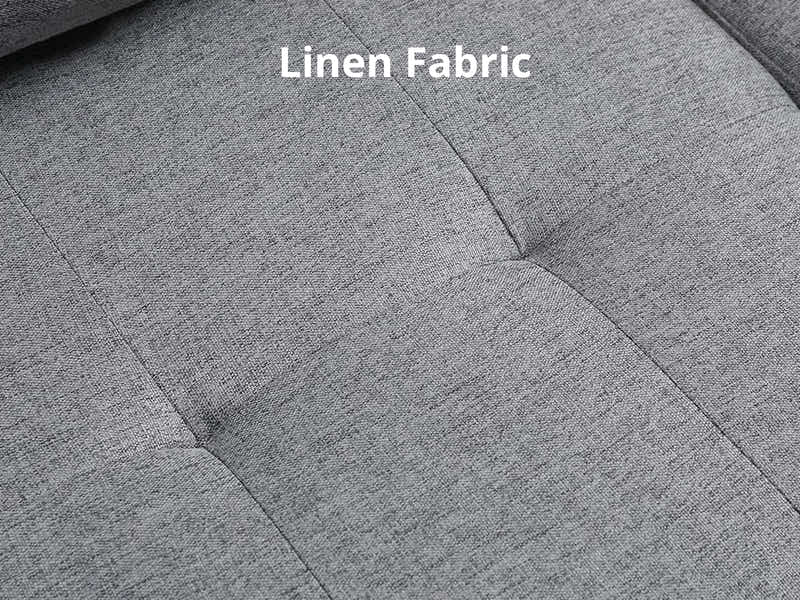 New Marcia Sectional Sofa with Chaise Linen Grey