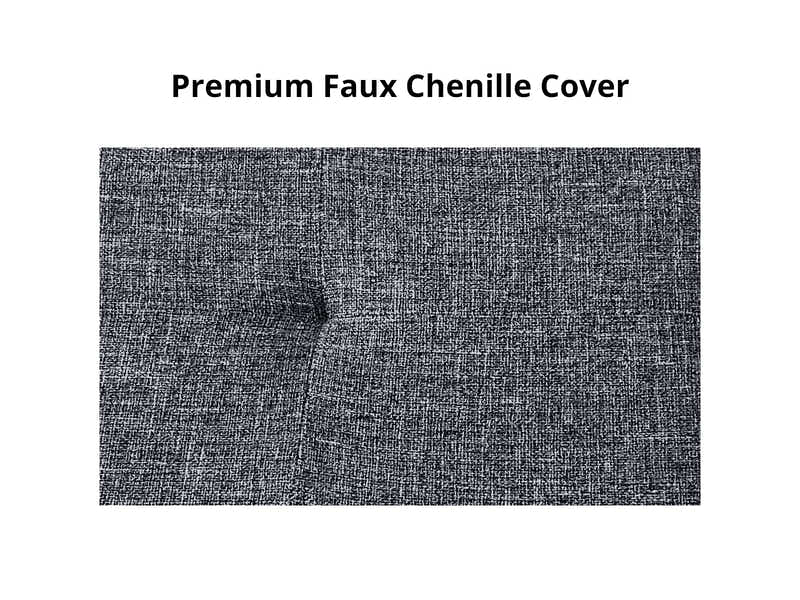 Suellen Sectional Sofa Set Chenille Dark Grey