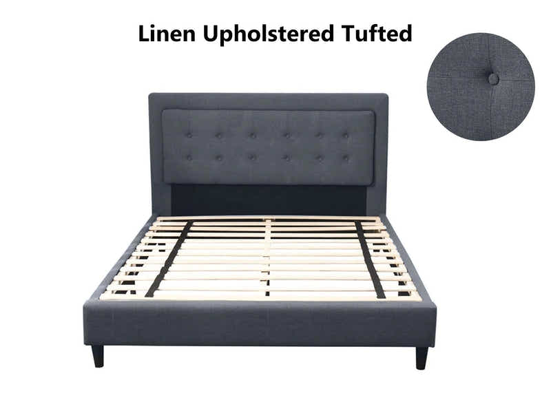 Eireen Bed Frame Grey - Double