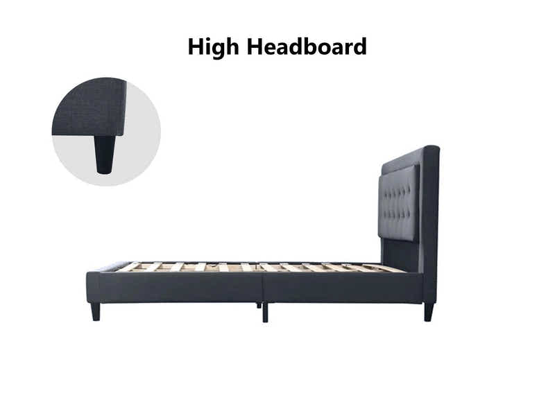 Eireen Bed Frame Grey - Double