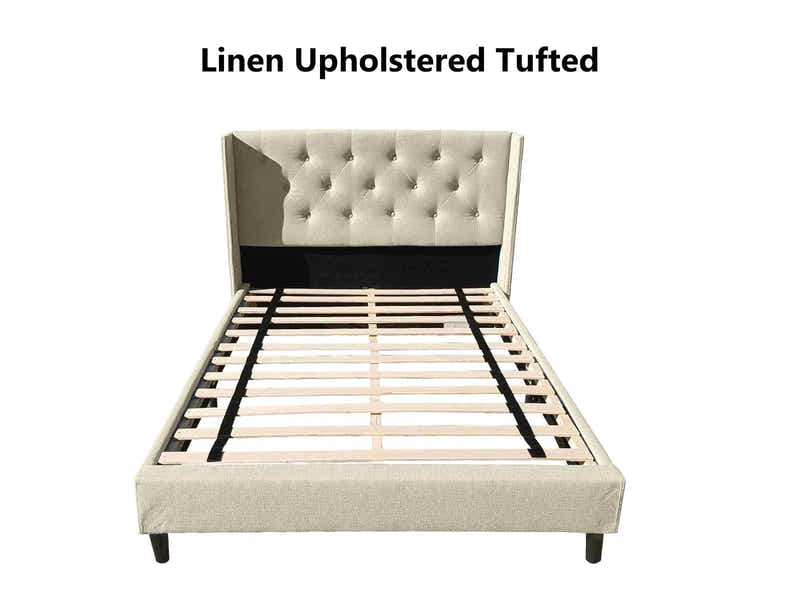 Cordelia Bed Frame Beige - Double