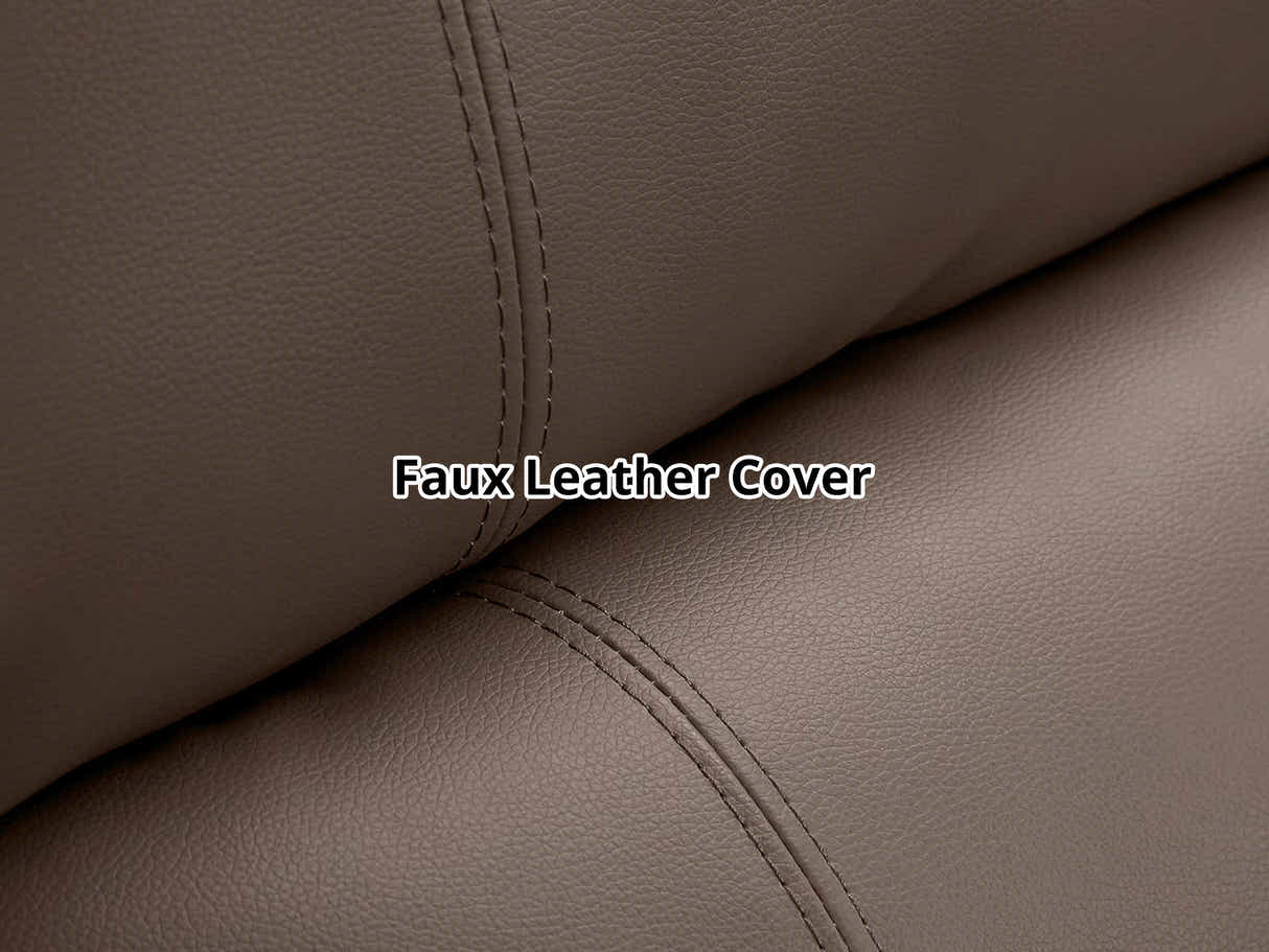Caetlin PU Leather Recliner Sofa Set - Brown