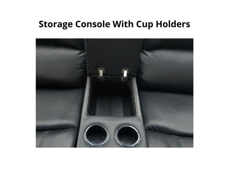 DS Evely Electric Recliner Sofa Set Black