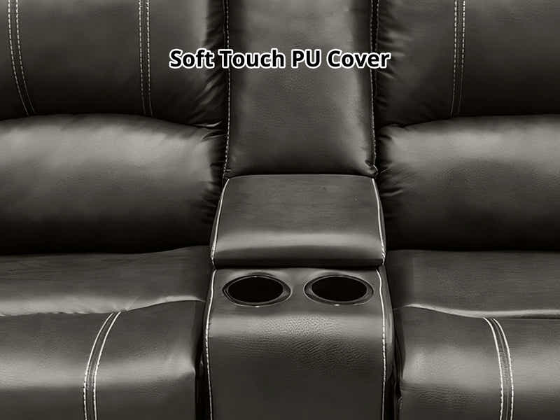 DS Evely Electric Recliner Sofa Set Brown