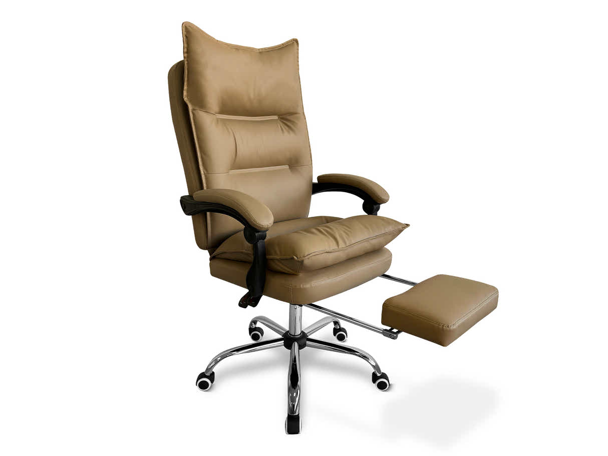 New Markus Office Chair with Footrest - Khaki