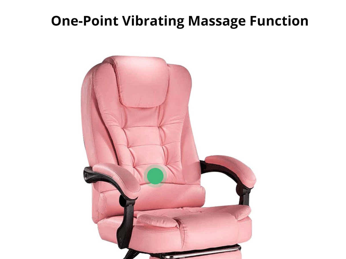 Hermia Massage Office Chair PVC - Pink