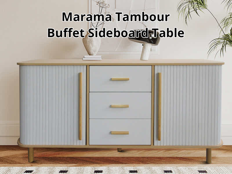 Marama Tambour Buffet Table - 140 cm