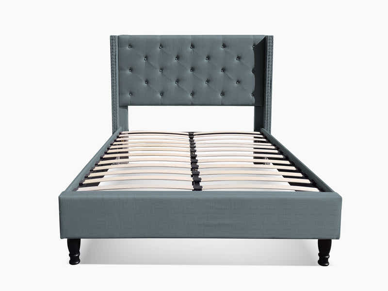 New Lisbeth Bed Frame Blue - Double