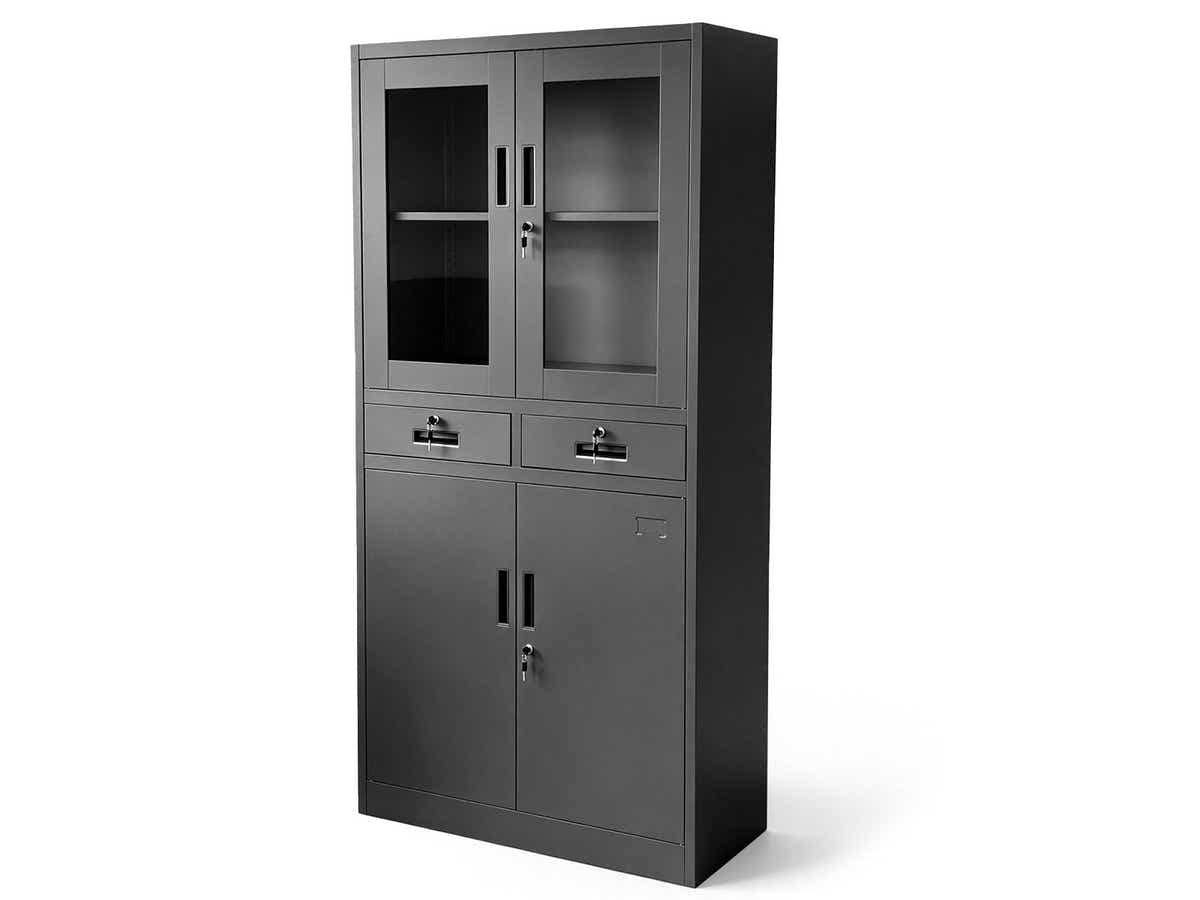 DS Mason Steel Half Display Filing Cabinet 2-Drawer