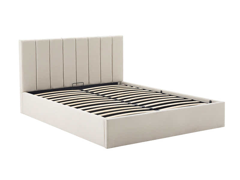 Shawnee Storage Bed Frame Beige - Queen