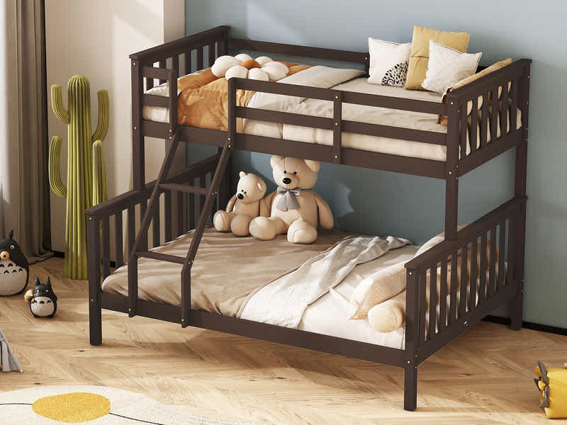 New Chico Triple Bunk Bed - Walnut