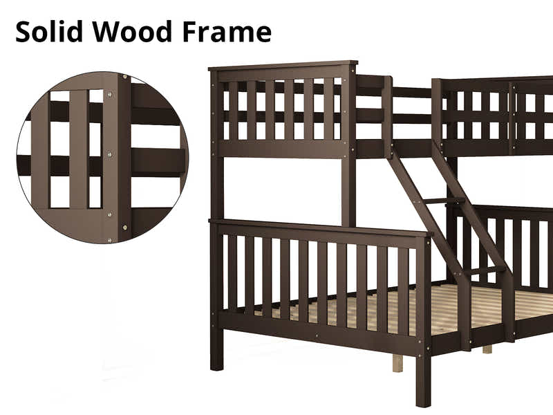 New Chico Triple Bunk Bed - Walnut