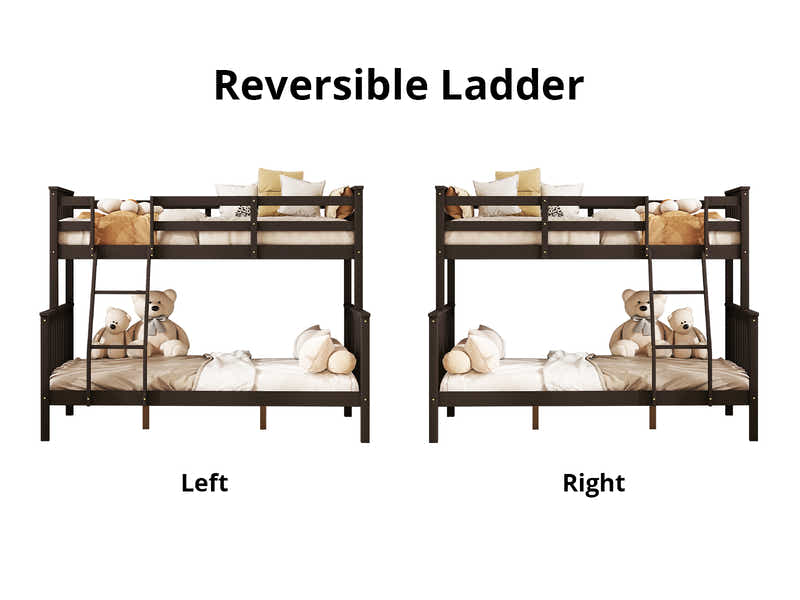 New Chico Triple Bunk Bed - Walnut
