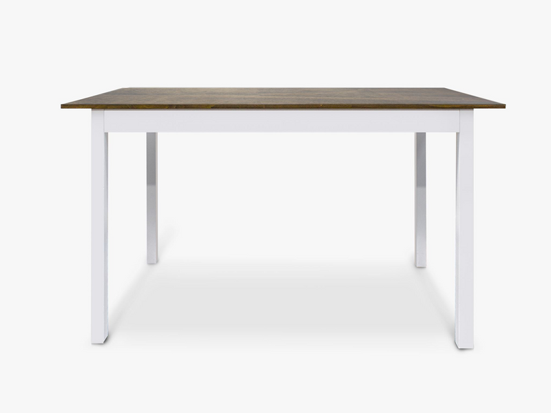 Ajax 5-Piece Dining Set - White & Teak