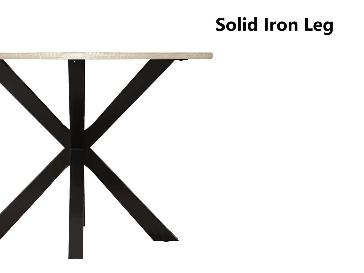 Elsie Round Dining Table - 110 cm & Iora Dining Chair Wenge - Set of 4