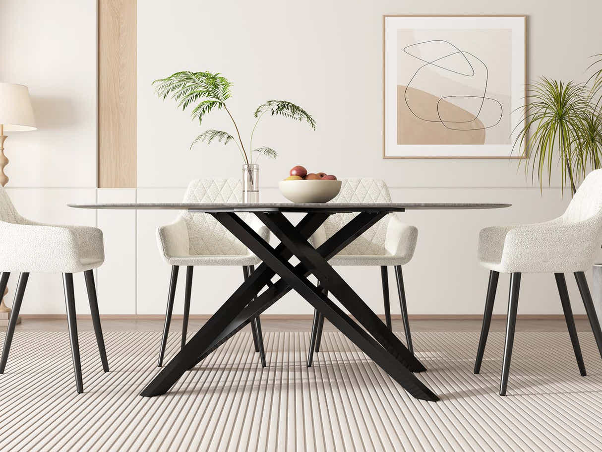 Moira Ceramic Top Dining Table - 179 cm