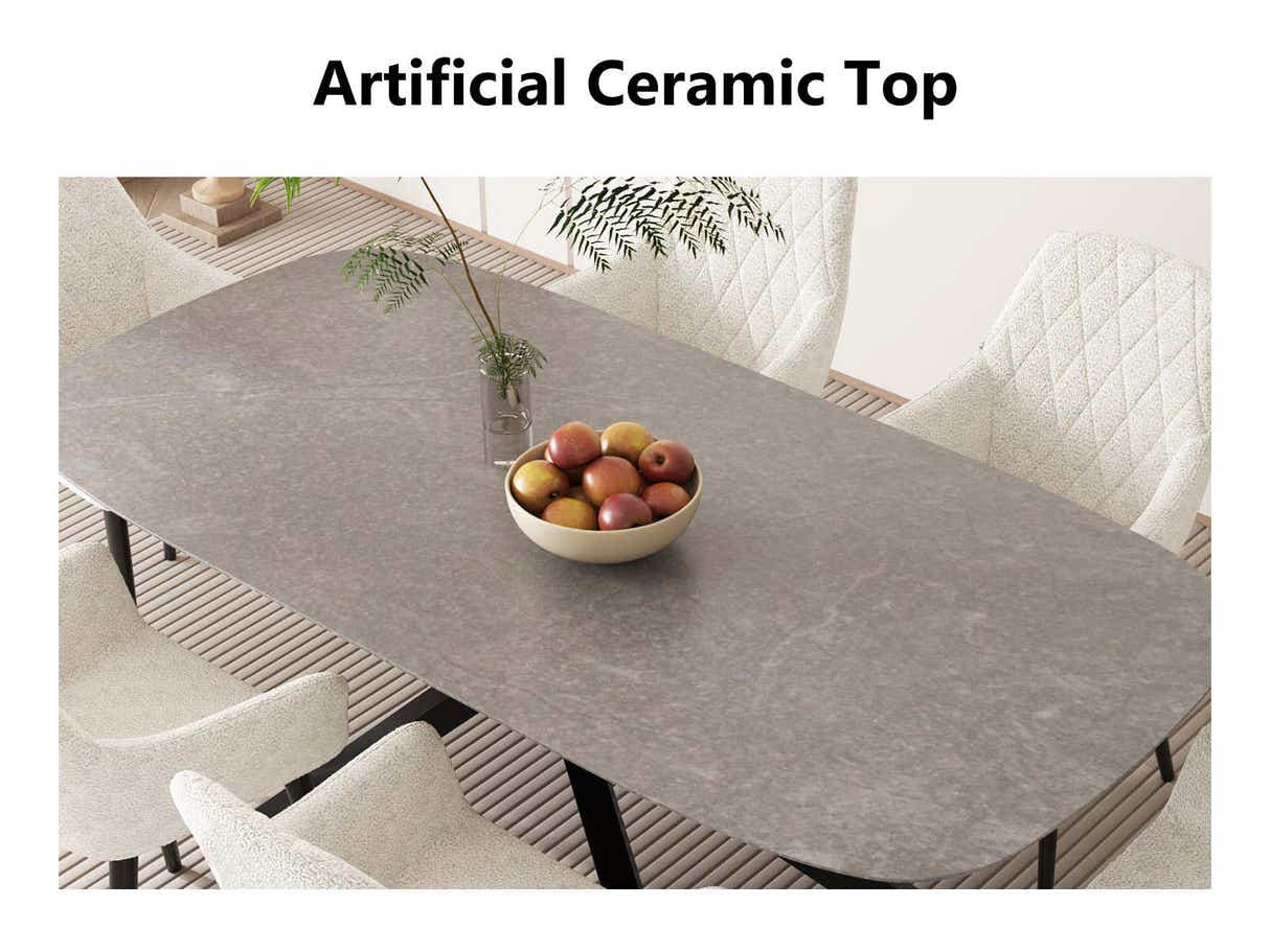 Moira Ceramic Top Dining Table - 179 cm