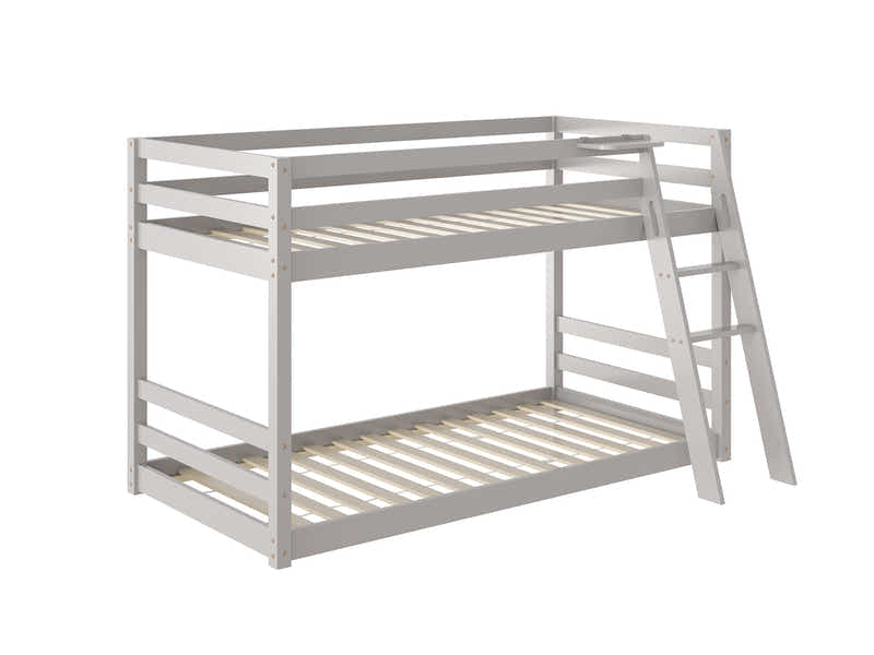New Polli Mid-Sleeper Bunk Bed Grey