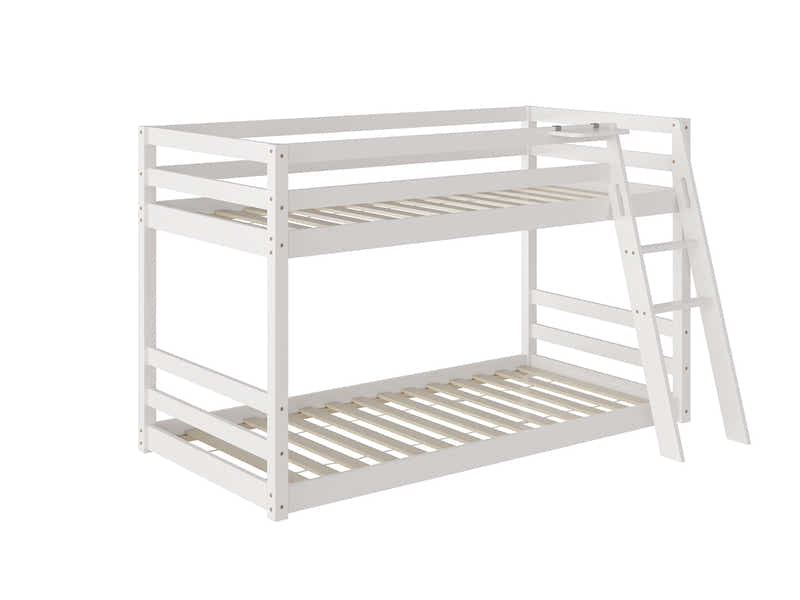 New Polli Mid-Sleeper Bunk Bed White