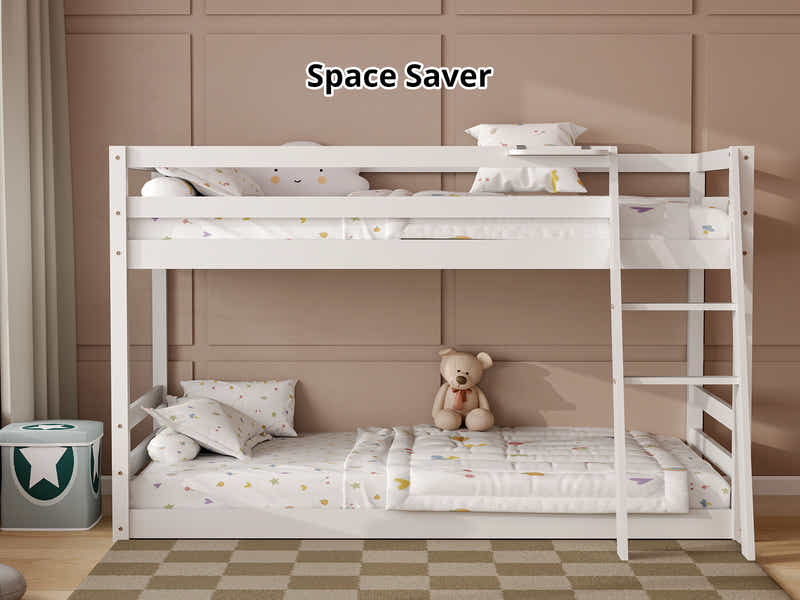 New Polli Mid-Sleeper Bunk Bed White