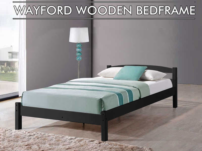 Wayford Bed Frame Black - King Single