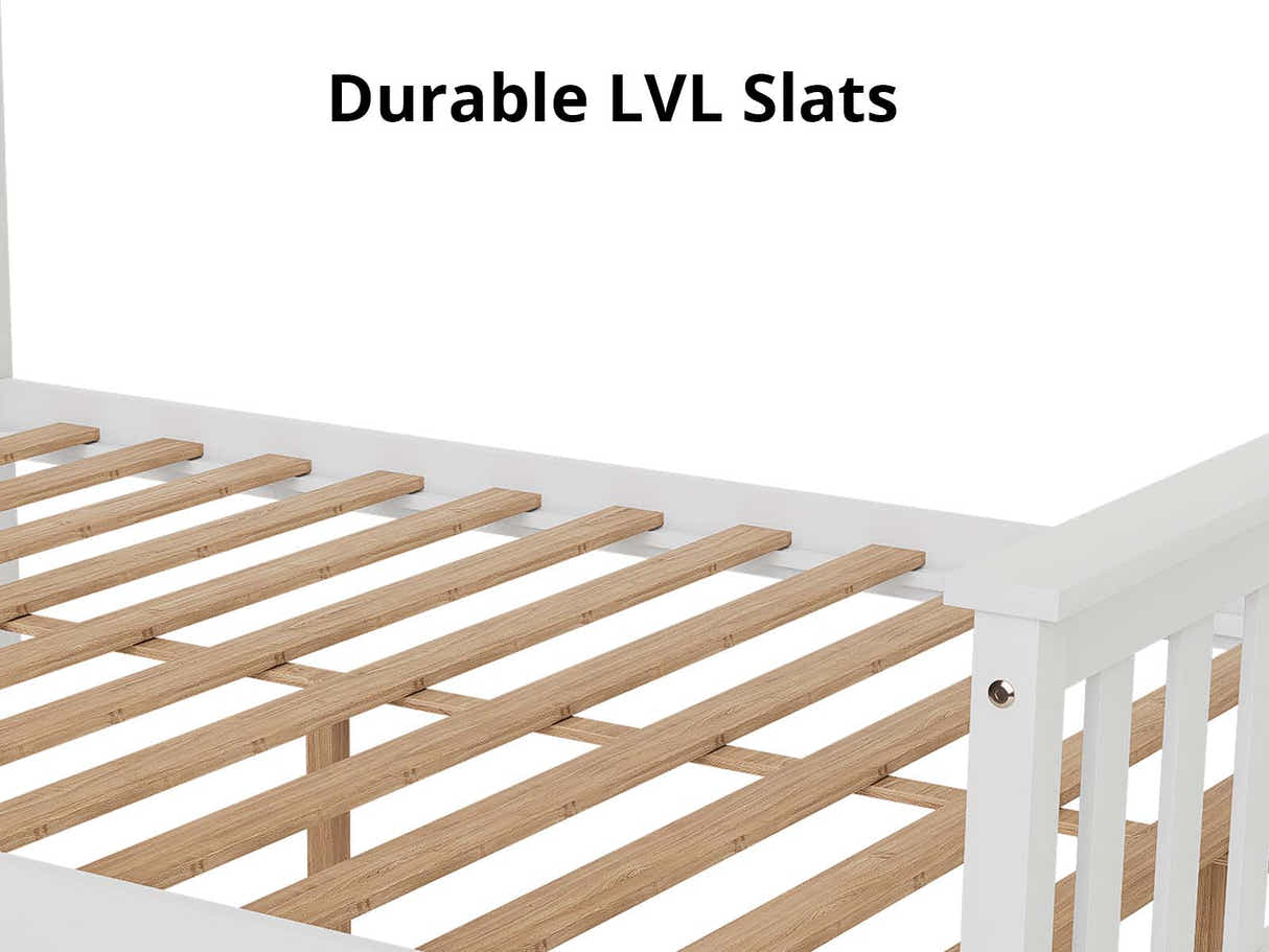 New Hampshire Bed Frame Double White